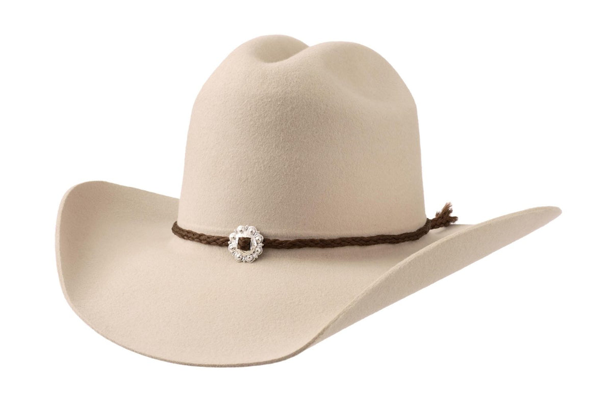 88050 warm white fur felt Cowboy hat
