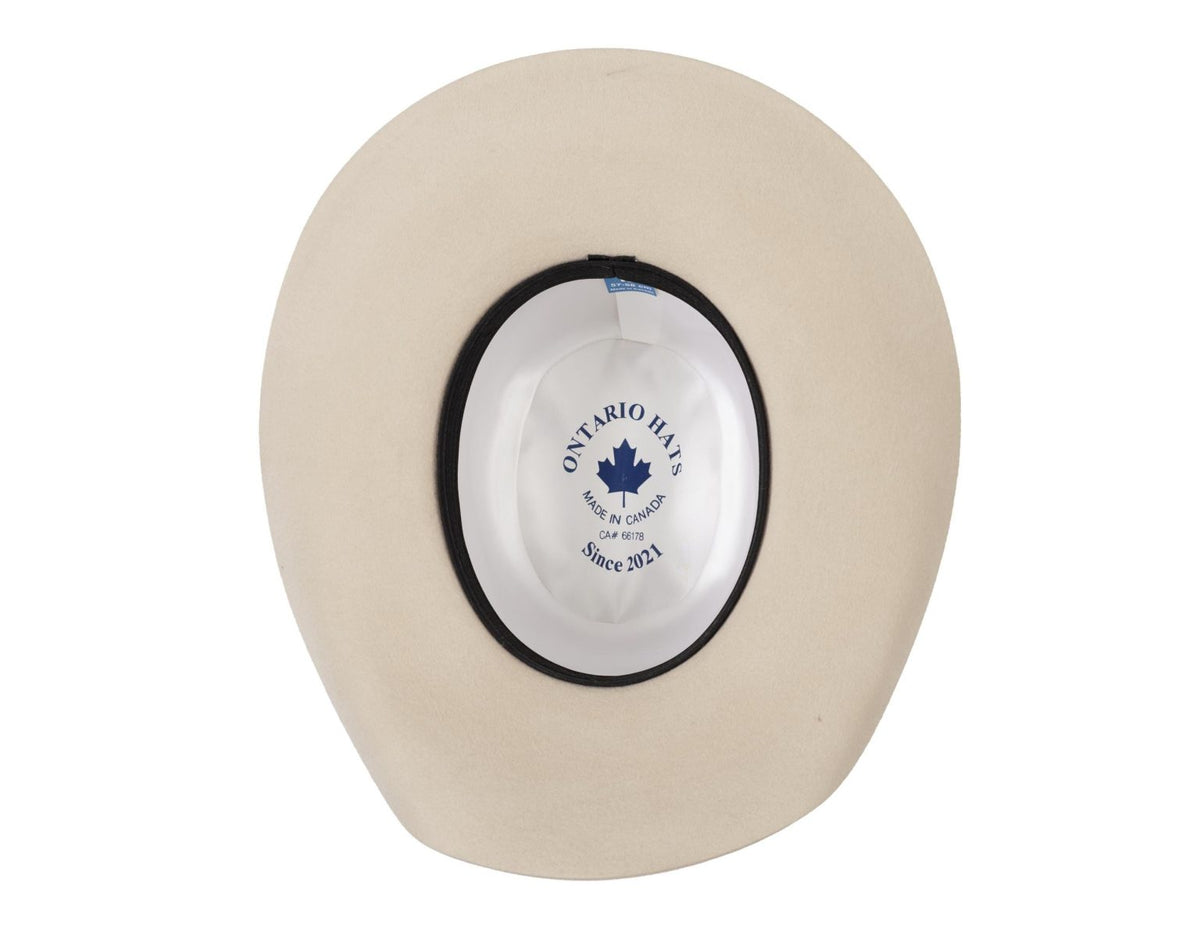88050 warm white fur felt Cowboy hat